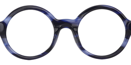 Faithe Round Blue Glasses5