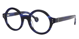 Faithe Round Blue Glasses2