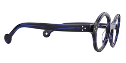 Faithe Round Blue Glasses4