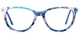 Dorothy Round Blue Glasses0