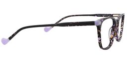 Haley Rectangle Purple-Black Glasses4