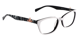 Lorraine Rectangle White Glasses3