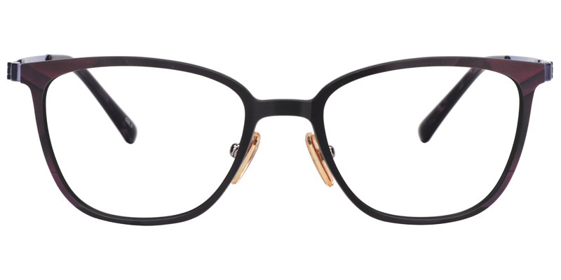 Spark Rectangle Purple Glasses