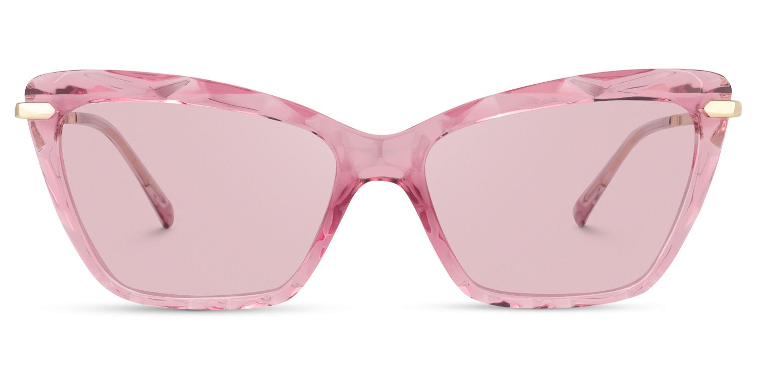 Cateye Pink Glasses | Zeelool Eyewear Online5