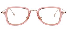 Nydia Geometric Pink Glasses0