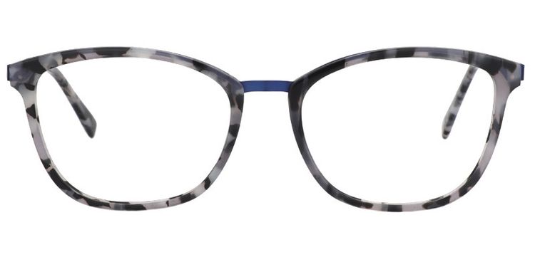 Adelaide Rectangle Blue Black Glasses
