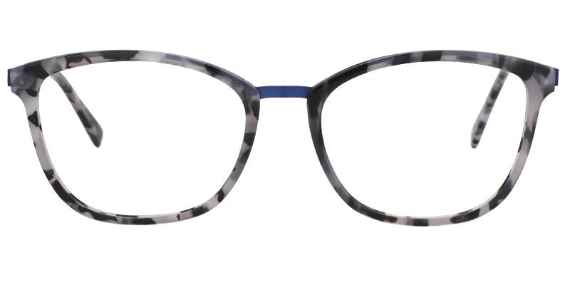 Adelaide Rectangle Blue Black Glasses