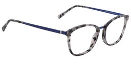 Adelaide Rectangle Blue Black Glasses5