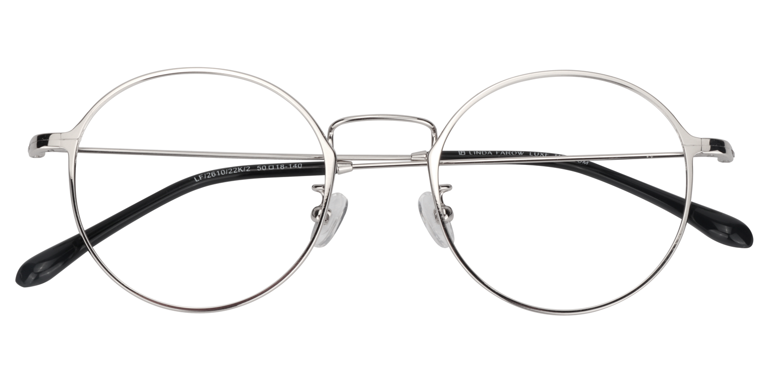 Round Silver Glasses | Zeelool Glasses1