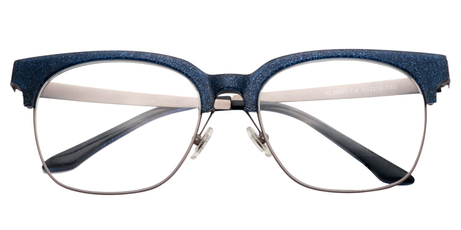 Square Dark Blue Glasses | Zeelool Glasses1