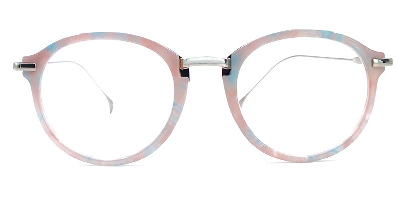 Celeste Round Pink Eyeglasses