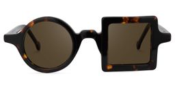 Paola Asymmetric Tortoise Glasses11