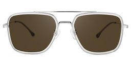 Nayeli Aviator Gray-Silver Glasses12