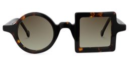 Paola Asymmetric Tortoise Glasses4