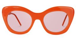 Maria Cat-eye Orange Glasses9