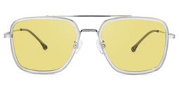 Nayeli Aviator Gray-Silver Glasses6