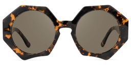 Hugh Geometric Tortoise-Gold Glasses11
