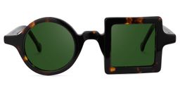Paola Asymmetric Tortoise Glasses7