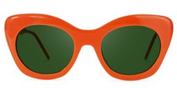 Maria Cat-eye Orange Glasses8