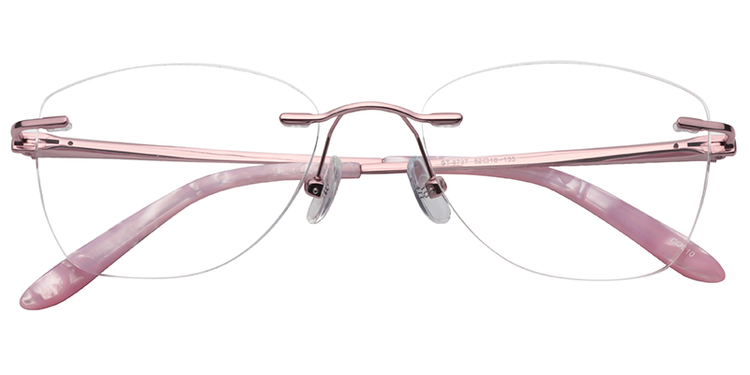 Scarlett Rectangle Pink Glasses