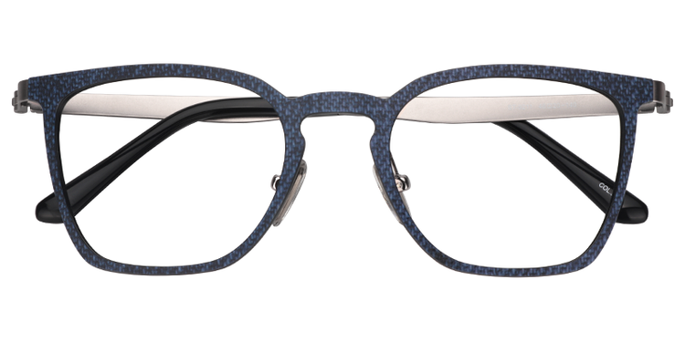 Zack Rectangle Dark Blue Glasses