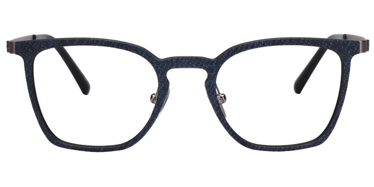 Zack Rectangle Dark Blue Glasses