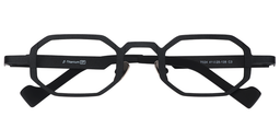 Wesley Geometric Black Glasses1