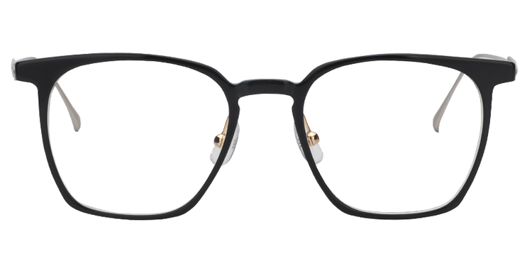 Vincent Rectangle Black Glasses