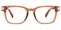Ava Brown Square Eyeglasses0
