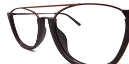 Alibi Aviator Brown-Pattern Eyeglasses3
