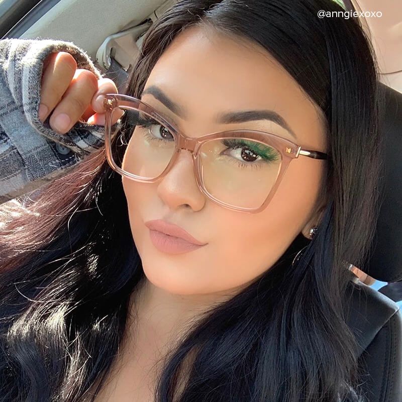 Isaebella Butterfly Beige Frame Glasses | Zeelool6