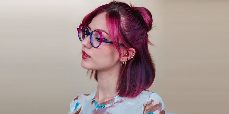 Gilbert Cateye Gray Glasses