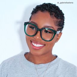 Harrell Dark-Green Square Glasses10