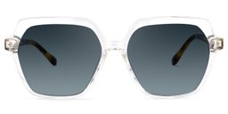 Norah Geometric Clear Glasses10