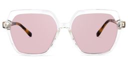 Norah Geometric Clear Glasses12