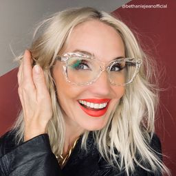Edna Clear Rectangle Glasses9
