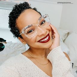 Edna Clear Rectangle Glasses7