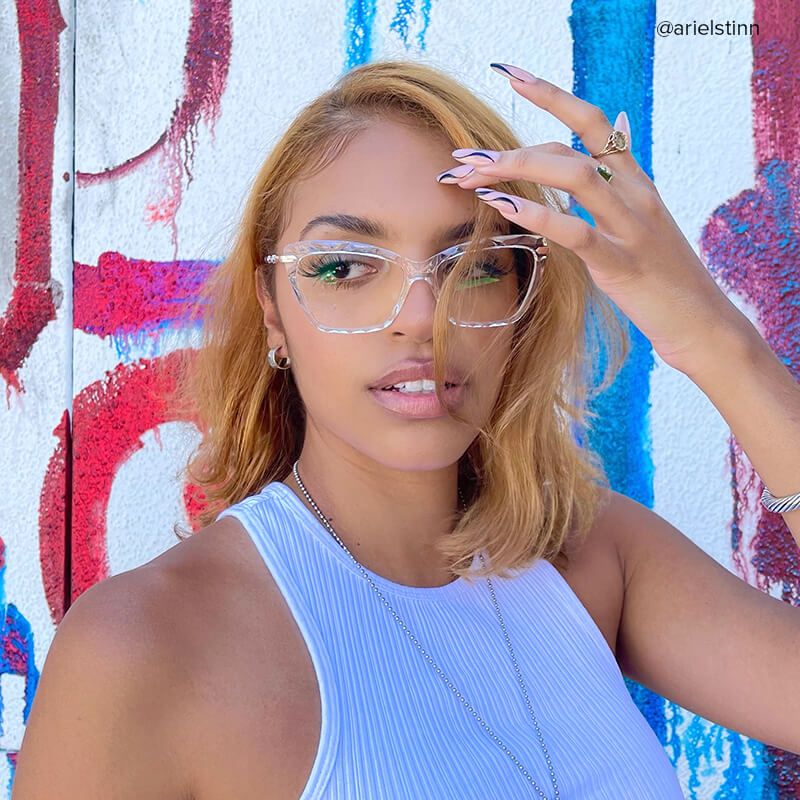 Juliet Clear Rectangle Glasses
