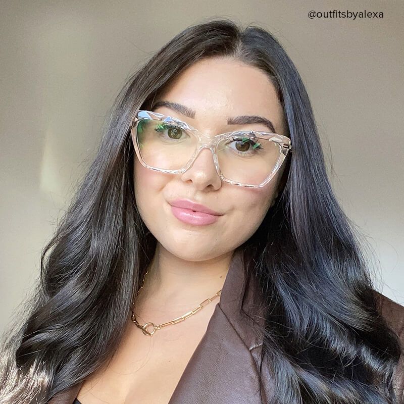 Juliet Clear Cateye Frame Glasses | ZEELOOL UK8