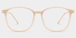 Greene Beige Square Glasses1