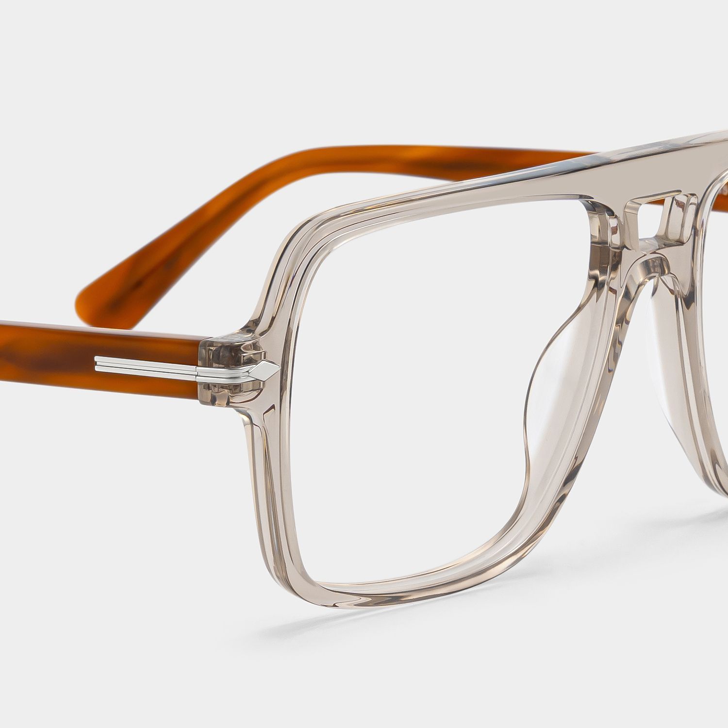 Easton Beige Color Aviator Frame Gasses | ZEELOOL4