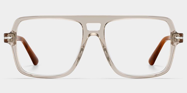 Easton Beige Aviator Glasses