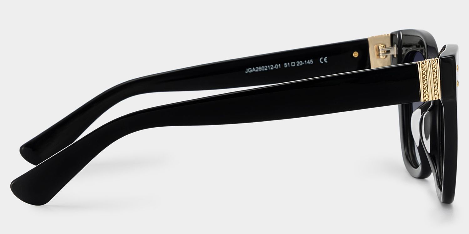Stella Black Frame Sunglasses with Butterfly Style | ZEELOOL UK3
