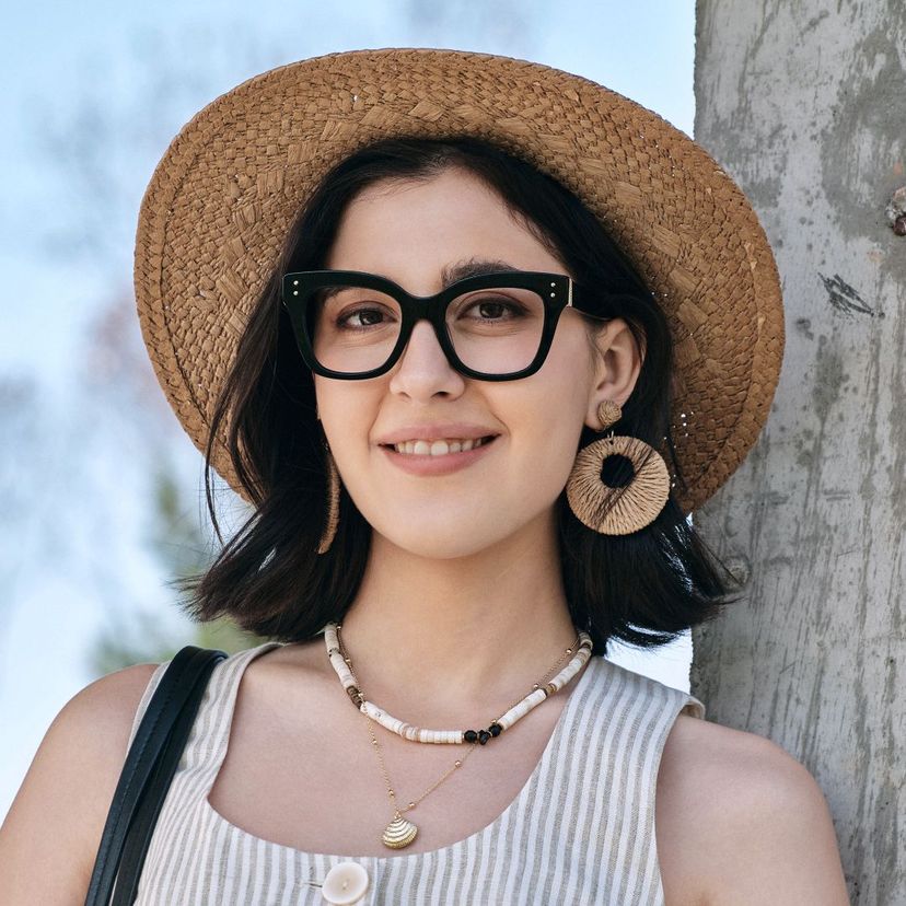 Stella Black Butterfly Glasses