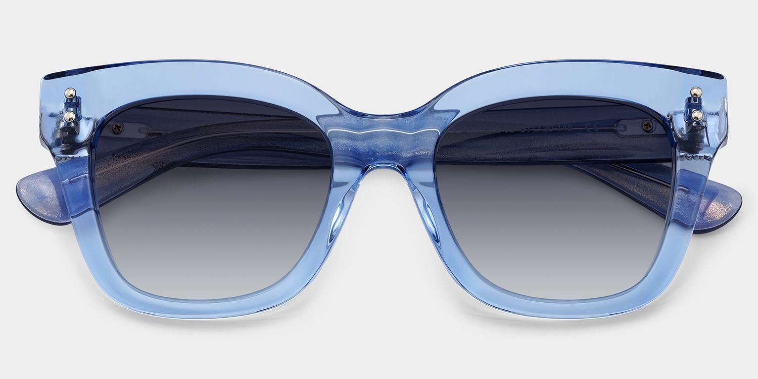 Stella Butterfly Blue Sunglasses for Women & Men | ZEELOOL UK1