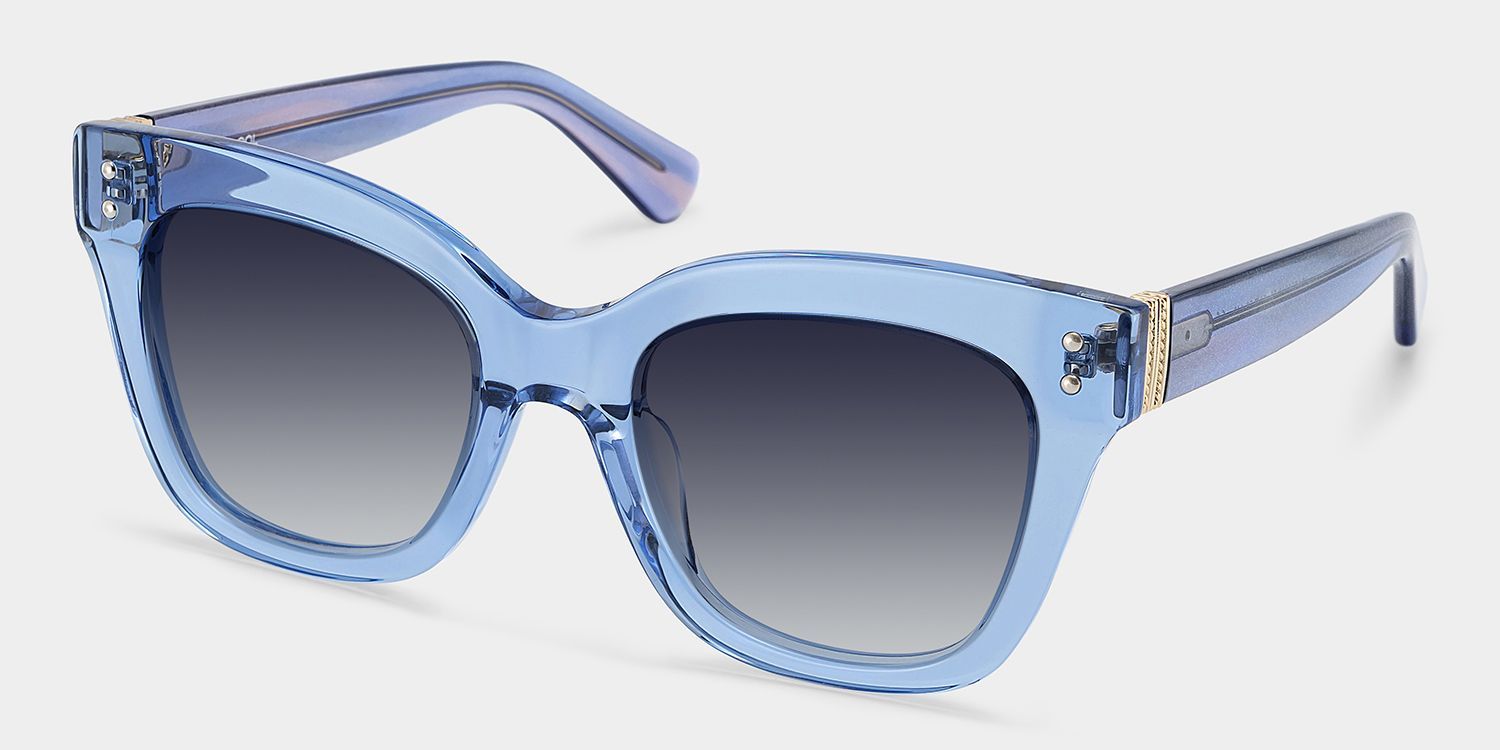 Stella Butterfly Blue Sunglasses for Women & Men | ZEELOOL UK2