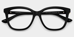 Isabella Black Square Glasses2