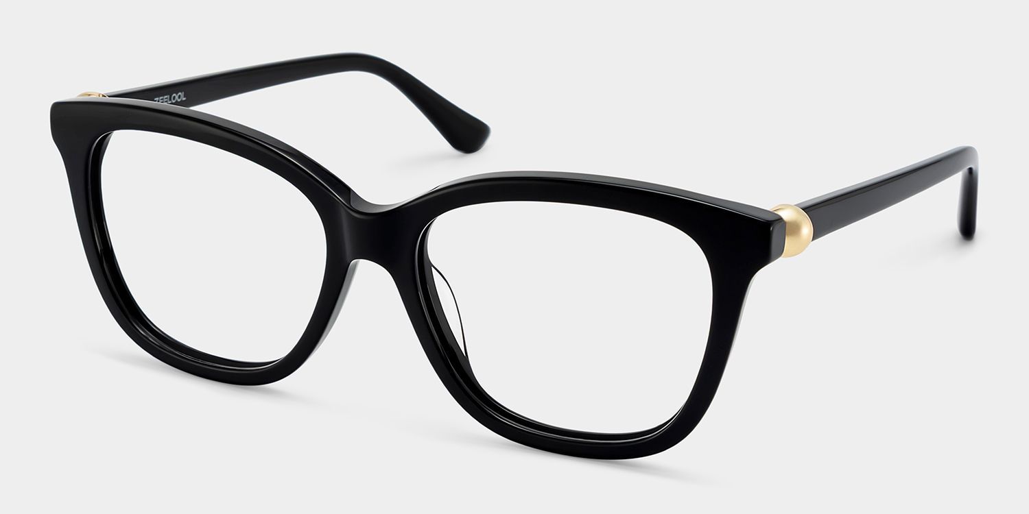 Buy Black Square Isabella Frame Glasses Online | ZEELOOL3