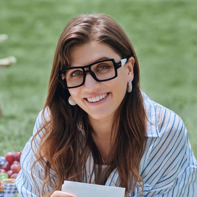 Nora Black Aviator Glasses