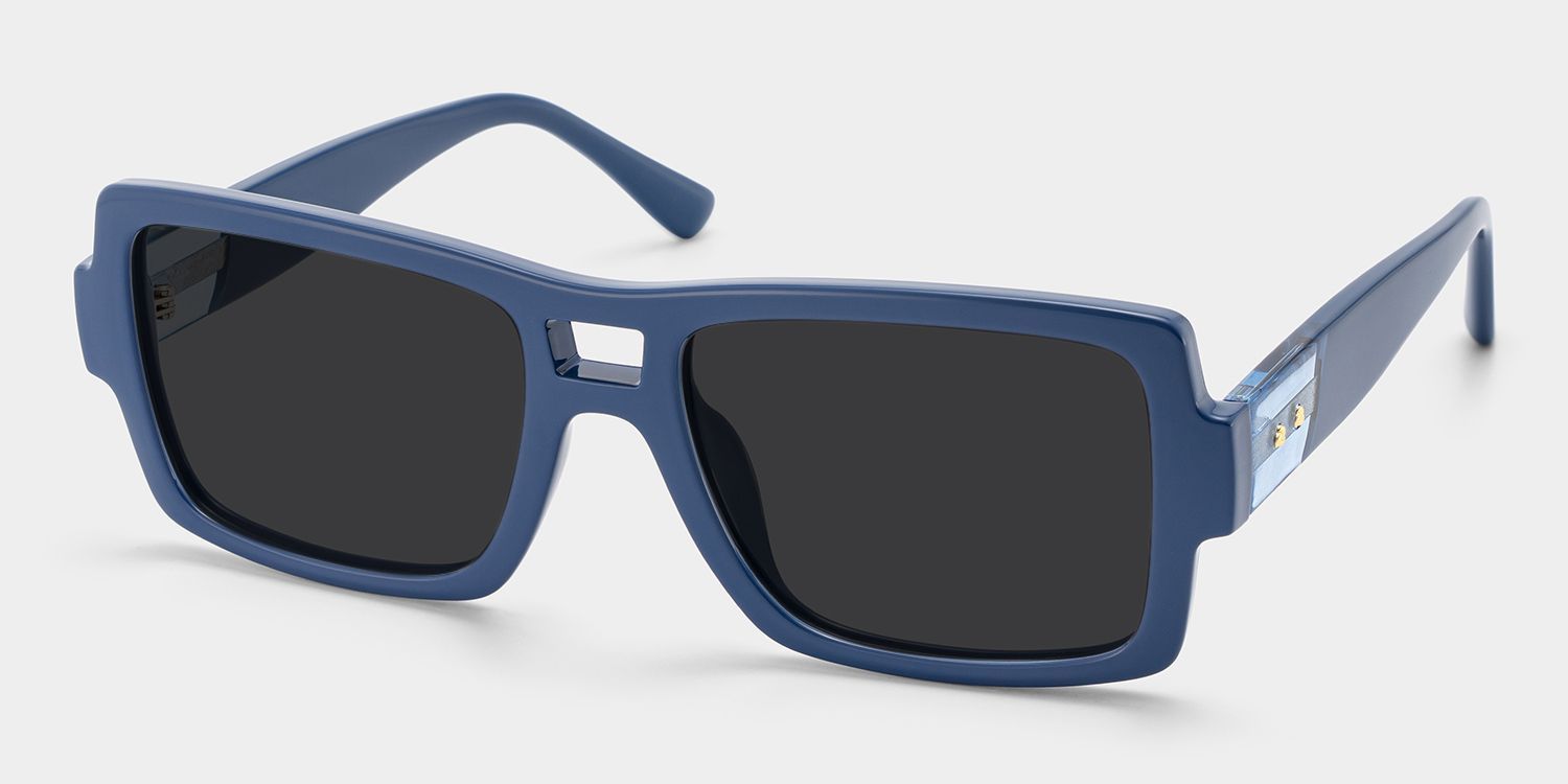 Nora Blue Aviator Polarized Sunglasses for Driving | ZEELOOL UK2